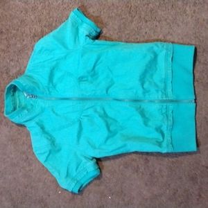 Rubbish size medium greenish/blue top